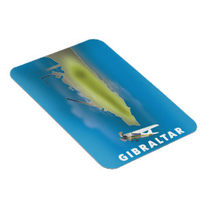 Gibraltar Map Magnet