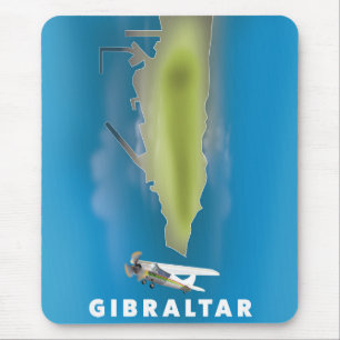 Gibraltar Map Mouse Pad
