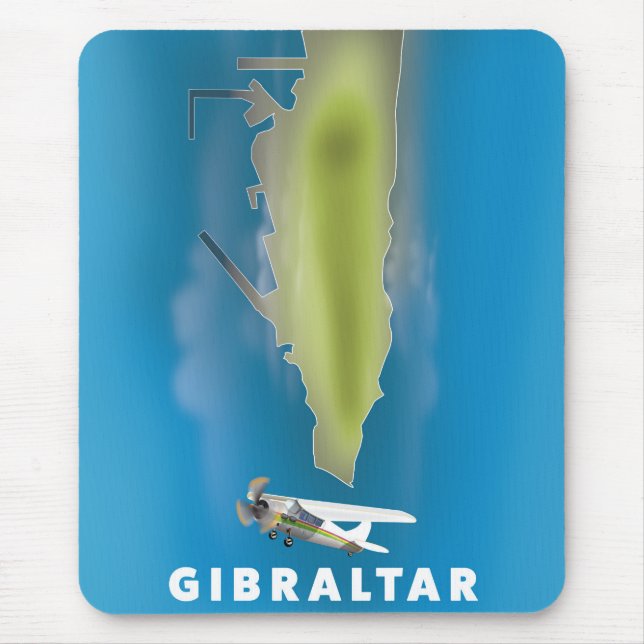 Gibraltar Map Mouse Pad (Front)