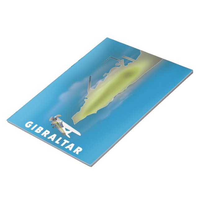 Gibraltar Map Notepad (Angled)