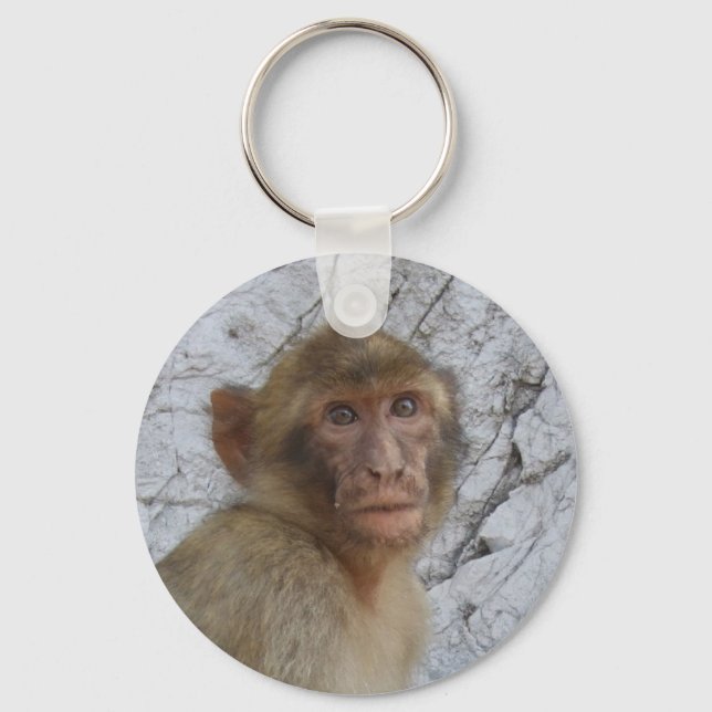 Gibraltar Monkey key chain, choose style Keychain (Front)