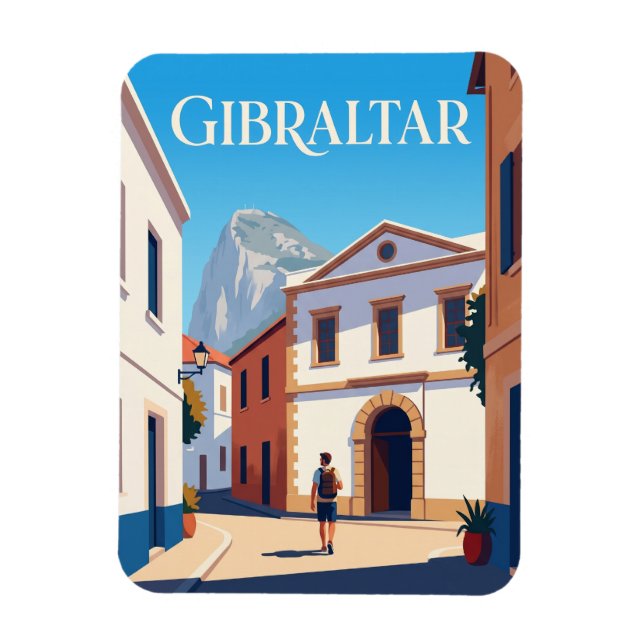 Gibraltar National Museum Gibraltar Magnet (Vertical)