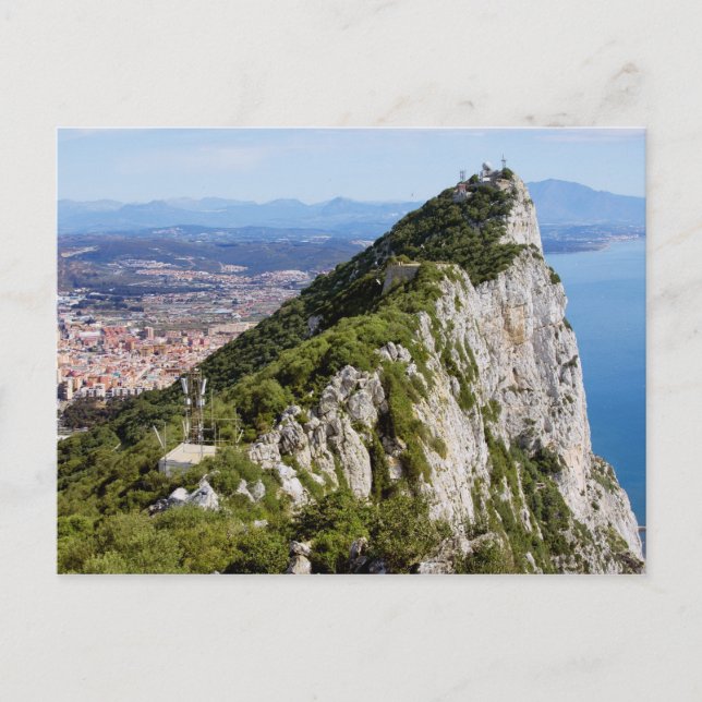 Gibraltar Rock Postcard (Front)