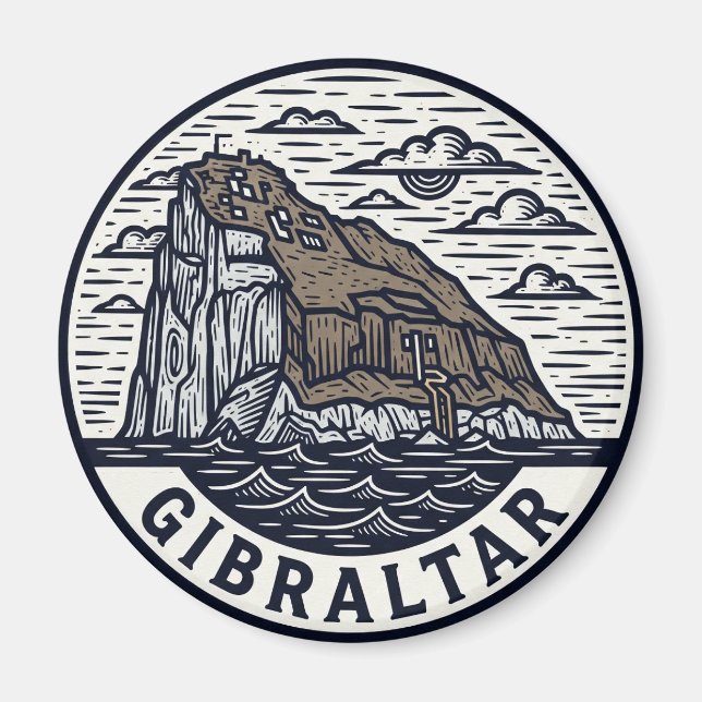 Gibraltar Travel Magnet (Front)