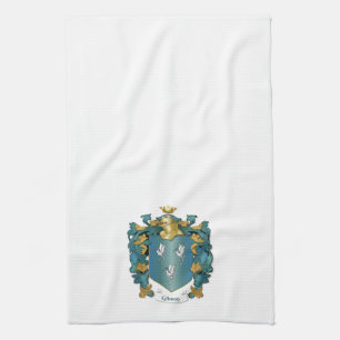 Gibson Coat of Arms and Ancient Tartan Kitchen Towel
