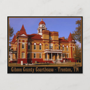 Gibson County Courthouse - Trenton, TN Postcard