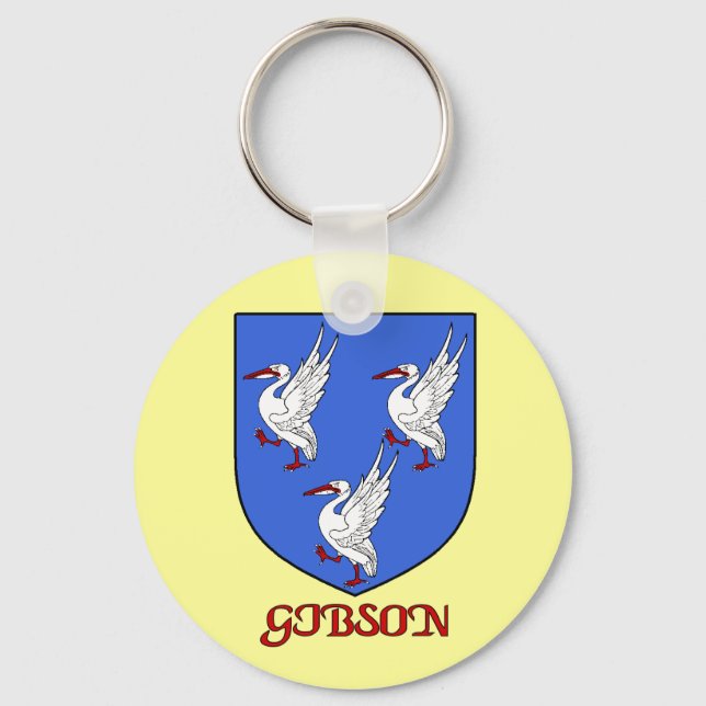 Gibson Family Shield Keychain (Front)