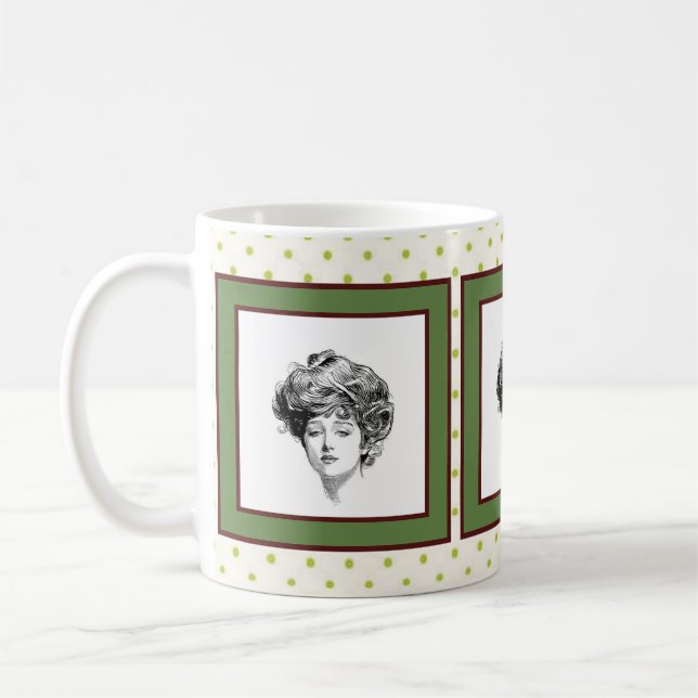 Gibson Girl Coffee Mug - Design 1 (Gauche)