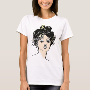 Gibson Girl Head Designs T-Shirt