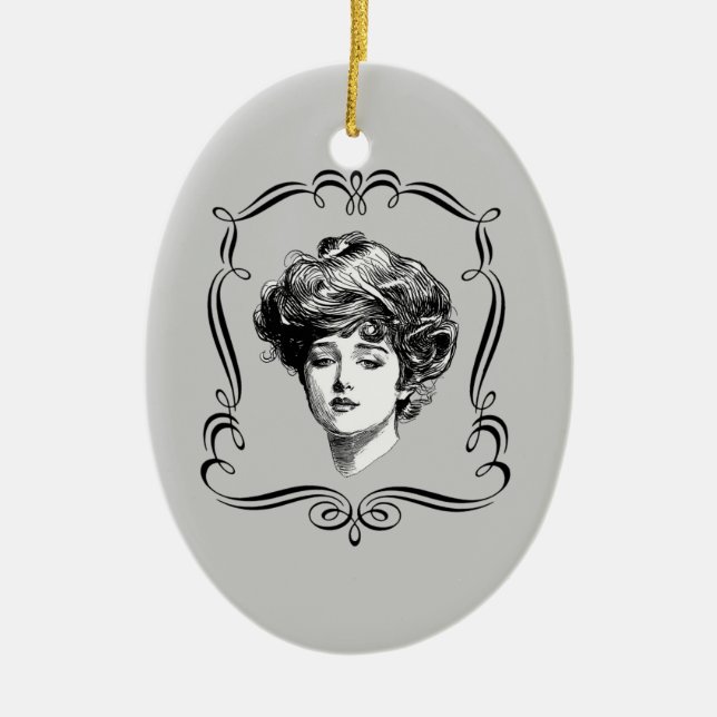 Gibson Girl Reproduction Art Ornement (Devant)