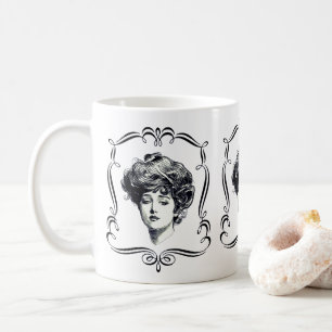 Gibson Girl Vintage Art Coffee Mug