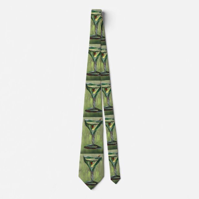 Gibson Martini Olive Party Drinks Bar CricketDiane Tie (Front)
