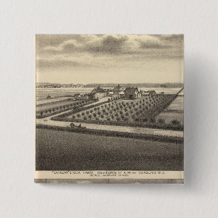 Gibson, Nebraska 2 Inch Square Button