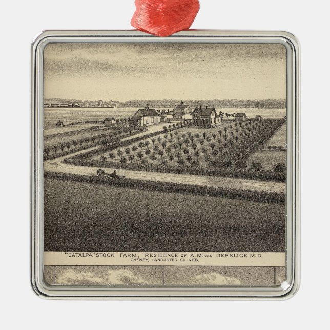 Gibson, Nebraska Metal Ornament (Front)