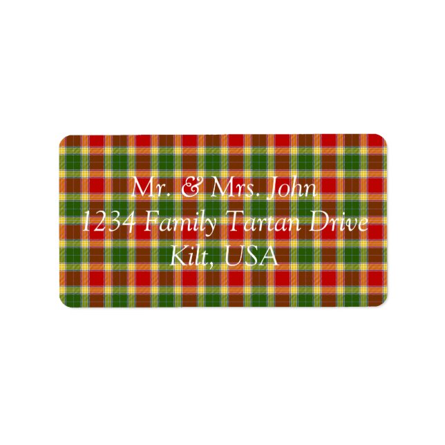 Gibson Tartan Label (Front)