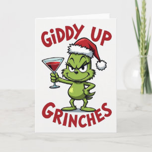 Giddy Up Grinches Holiday Card