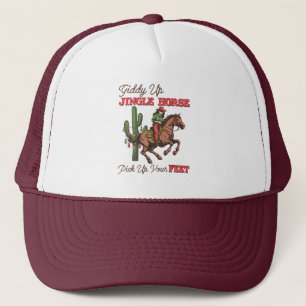 Giddy Up Jingle Horse Pick Up Your Feet, Cowboy Trucker Hat