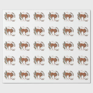 Giddy Up Jingle Horses Pick Up Your Feet Christmas Wrapping Paper
