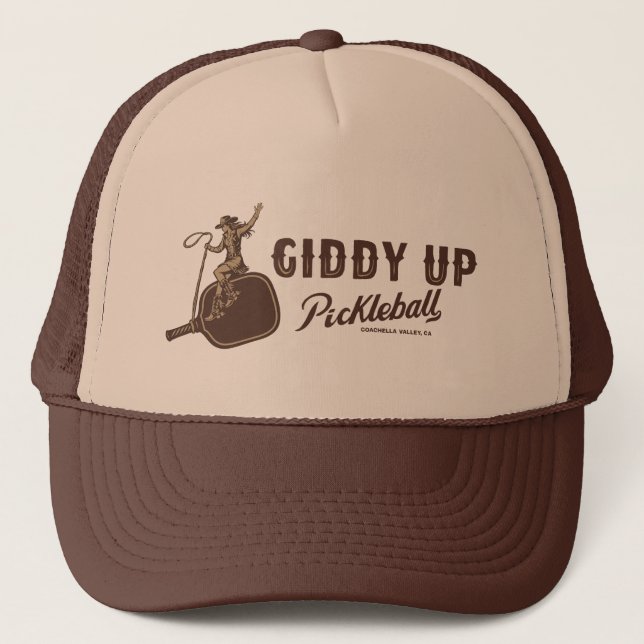 Giddy Up Pickleball - Cowgirl Hat (Front)