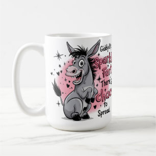 Giddy Up Sparkle Fart Funny Donkey Graphic Coffee Mug
