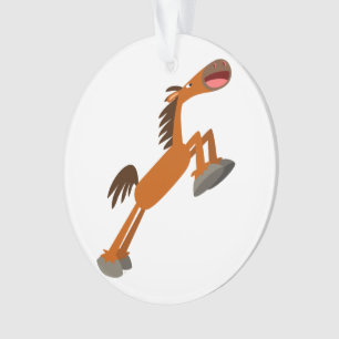 Giddyup, Horsey! Cartoon Horse Acrylic Ornament