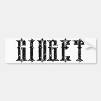 GIDGET BUMPER STICKER