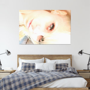 Gidget Gargantuan 60 po x 40 po Impression en toil