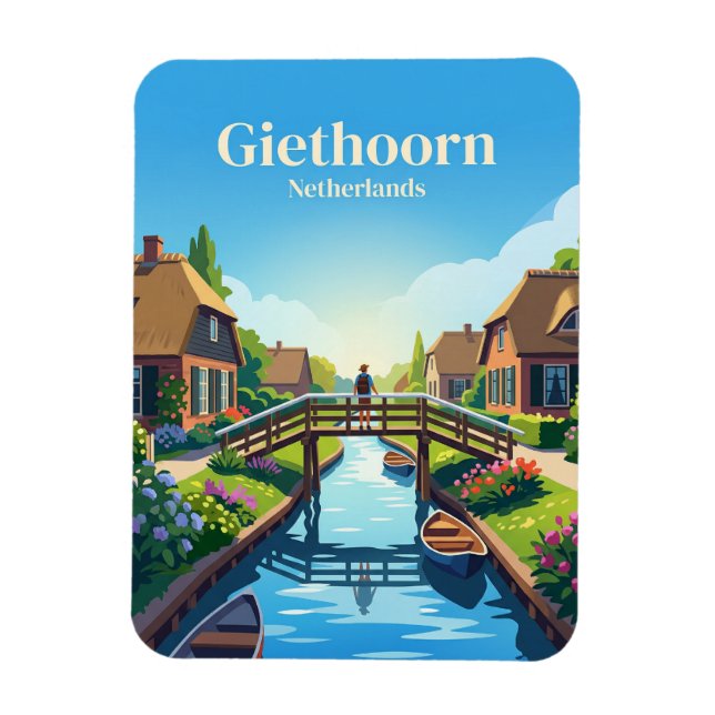 Giethoorn Netherlands Magnet (Vertical)
