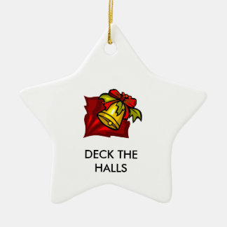 gif_10_campanula, DECK THE HALLS Ceramic Ornament