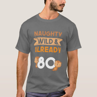 Gift 80 years birthday women Otter boy T-Shirt