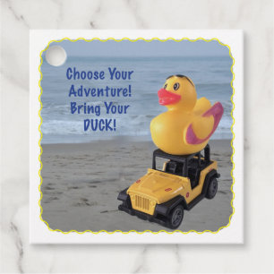 Gift a Ducky with this tag.  You've Been Ducked Favour Tags