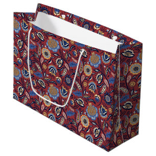 Gift Bag - Boho Bold Floral Red