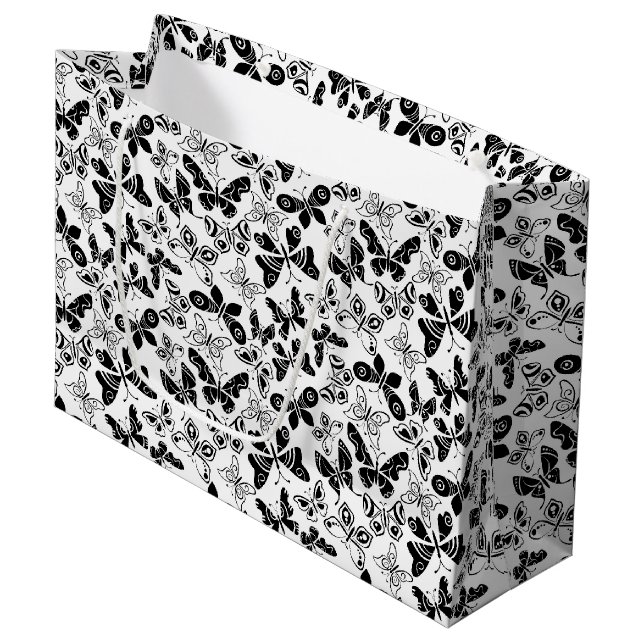 Gift Bag-Butterflies Large Gift Bag (Front Angled)