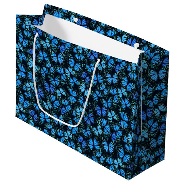 Gift Bag-Butterflies Large Gift Bag (Front Angled)