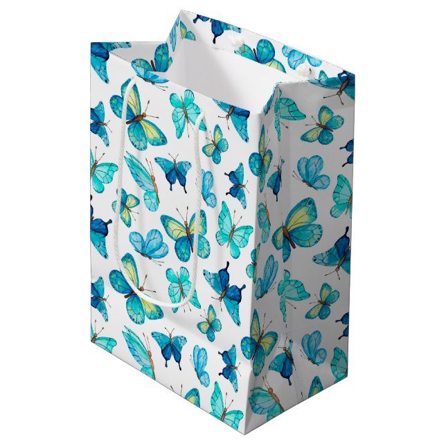 Gift Bag-Butterflies Medium Gift Bag (Front Angled)