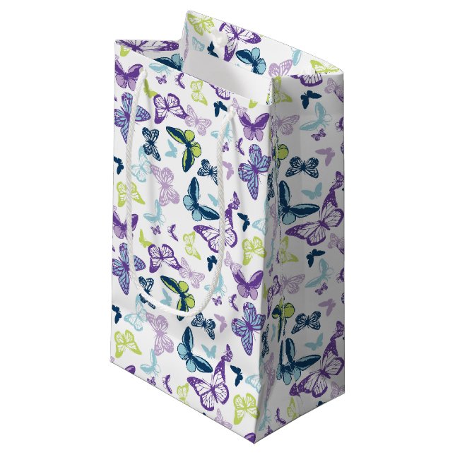 Gift Bag-Butterflies Small Gift Bag (Front Angled)