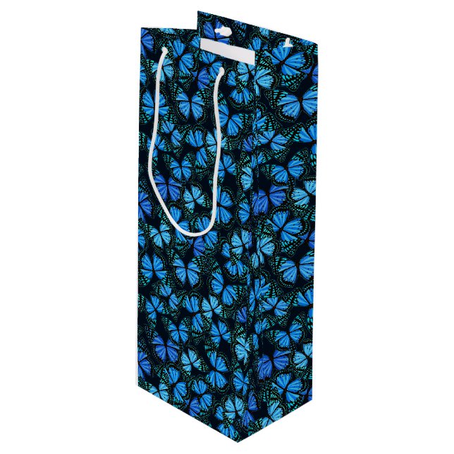 Gift Bag-Butterflies Wine Gift Bag (Front Angled)