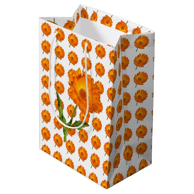 Gift Bag - Calendula Blossoms (Back Angled)
