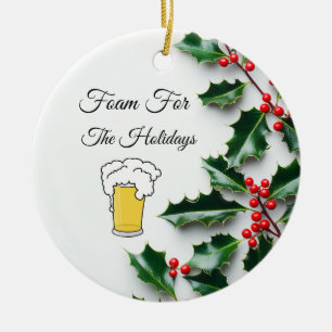 Gift Bag Ceramic Ornament