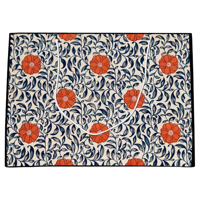 GIFT BAG CHINESE FLORAL PATTERN  (Front)