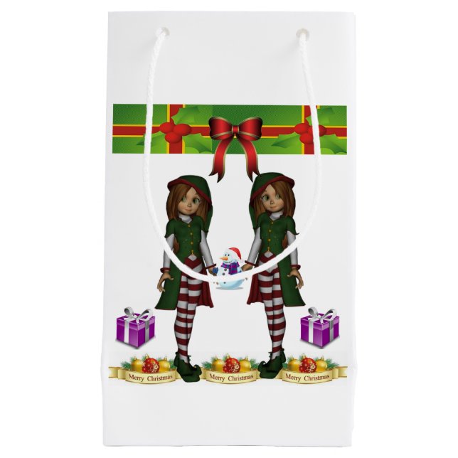 Gift Bag Christmas Elf (Front)