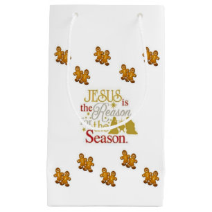 Gift Bag Christmas Gingerbread Man