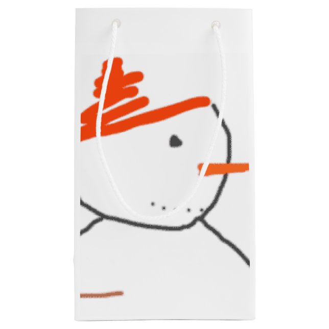 Gift Bag Christmas Snowman (Back)
