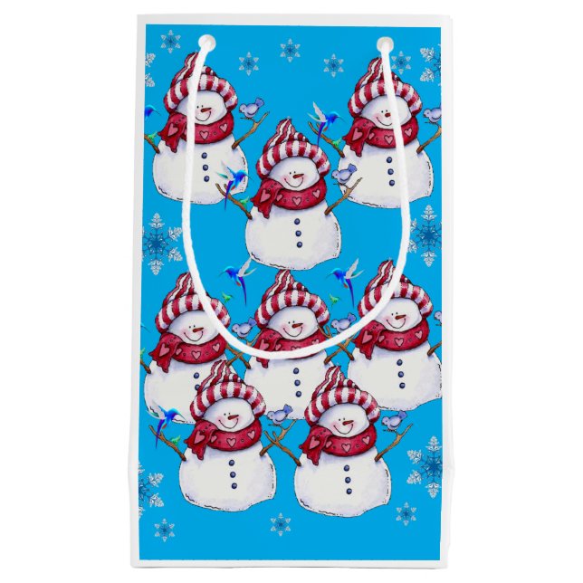 Gift Bag Christmas Snowman (Front)