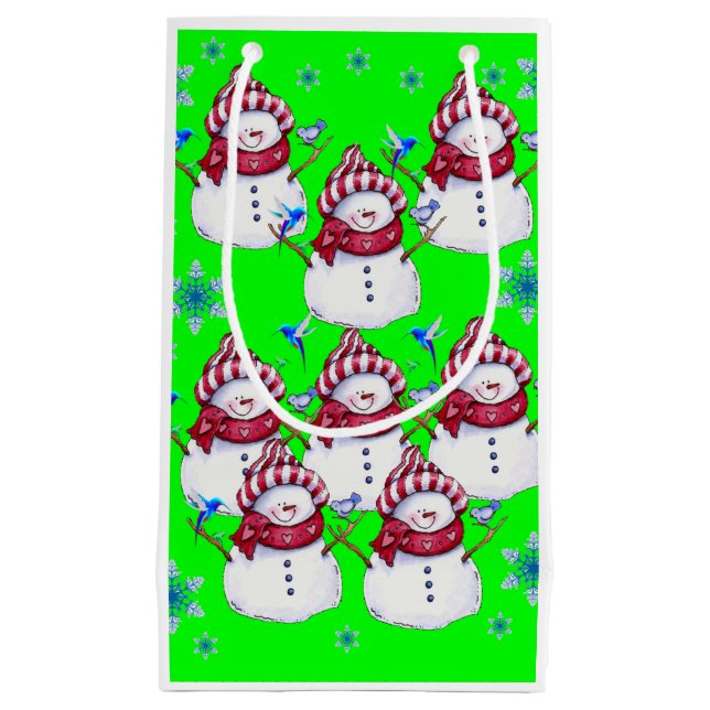 Gift Bag Christmas Snowman (Front)