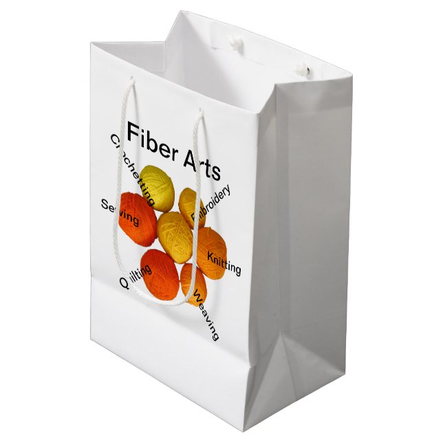 Gift Bag - Fibre Arts (Front Angled)
