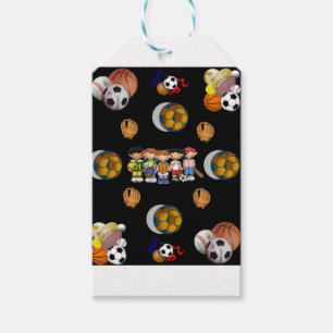 Gift Bag Football Sports Tags