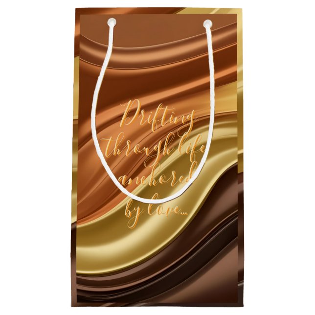 Gift bag in stylish abstract graphic (Front)