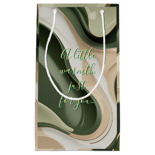 Gift bag in stylish abstract graphic