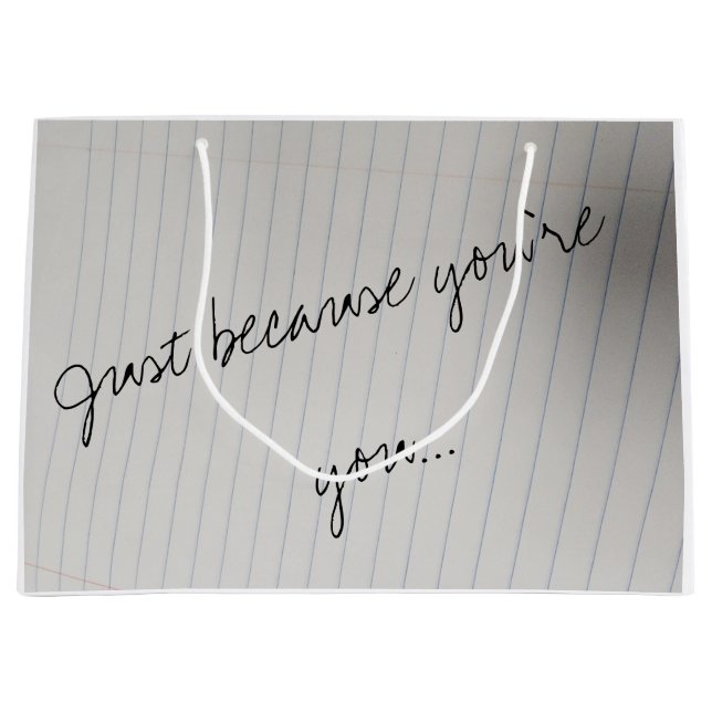 Gift Bag - Just Because You're You (Plain) (Front)